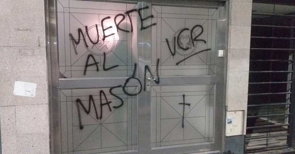 Ataque a la sede de la masonería en Rosario