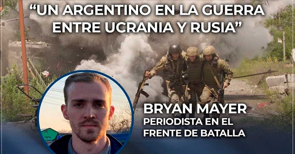 Braian Mayer, Periodista en el frente de batalla