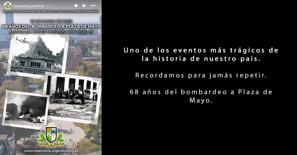 Lee más sobre el artículo 68 años del bombardeo a Plaza de Mayo