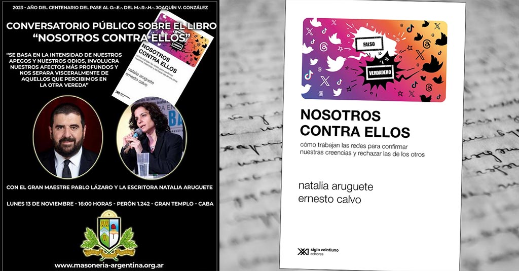 Lee más sobre el artículo Conversatorio abierto | “Nosotros contra Ellos”, de Natalia Aruguete