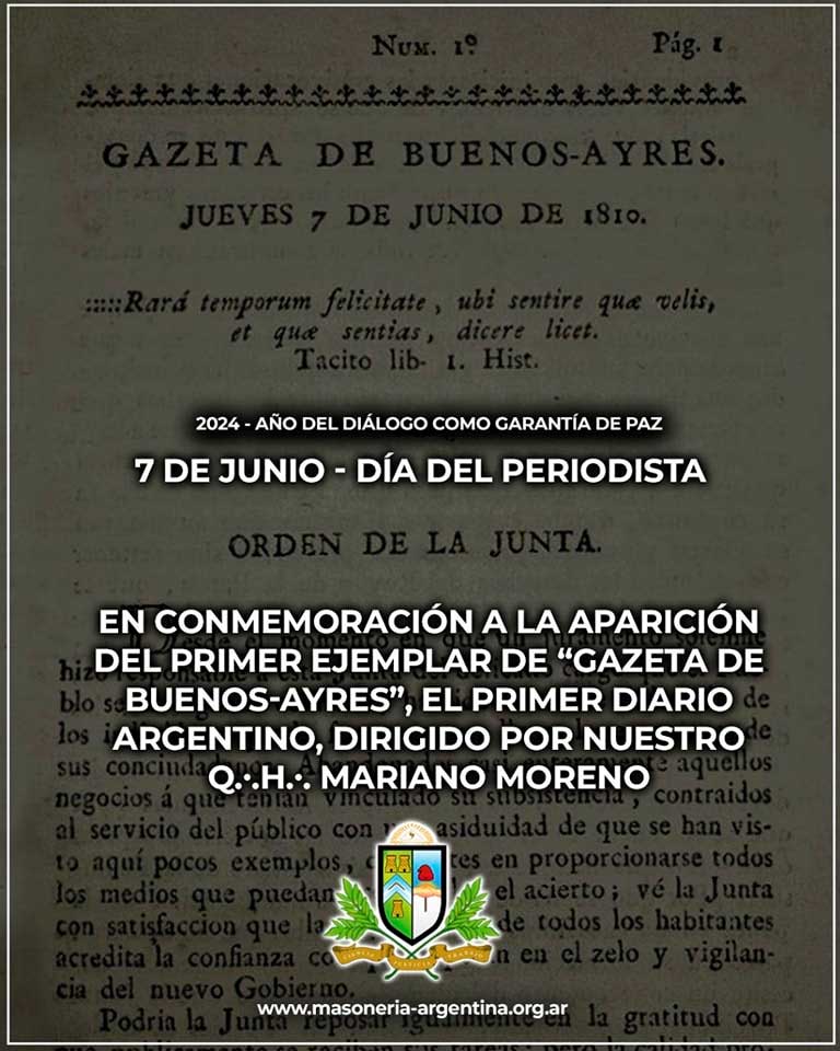 Primer ejemplar de Gazeta de Buenos Ayres
