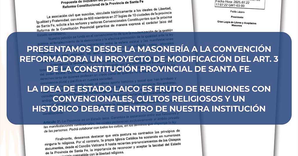 Lee más sobre el artículo Modificación del Art. 3 de la Constitución Provincial de Santa Fe