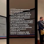 Reconocimiento de la Convención Reformadora de la Pcia. de Santa Fe